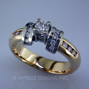 Ladies diamond engagement ring- wed 80