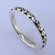 This cool, hip, and fun stackable ring is the start of your new collection. This ring will have many different looks when you stack it with other rings, or enjoy it alone in your everyday style. Hand finished in Sterling sliver with a beautiful leaf design. Finger size 7. We will make this any size you need in about 10 days. Band measures 2.5mm wide. 

Designed, and created in our studio by the artist Stuart J.

This ring is also shown with other gemstone colors and sizes, which are sold separately, and can be stacked with all other rings in our stackables collection. You can also stack it with any ring you like. There are no rules. Call us with your favorite color, and we will customize this Just For You.