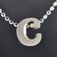 What's your story? Begin with this Little "C" initial solid Sterling Silver pendant. Wear it alone, with other pendants, or layered with other necklaces. Comes with a sterling silver ball chain, 16 inches long. The pendant measures 1/4 inch long. Too cute!

Signified by a feminine sensibility and optimistic charm, Alex Woo's Little Icon Collections reinvent familiar symbols from the world around us into fresh and expressive designs.

Designed and handcrafted by Alex Woo in New York City.