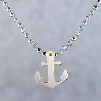 What's your story? Begin with this Little Anchor, solid Sterling Silver pendant. Wear it alone, with other pendants, or layered with other necklaces. Comes with a sterling silver ball chain, 16 inches long. The pendant measures 1/4 inch long. Too cute!

Signified by a feminine sensibility and optimistic charm, Alex Woo's Little Icon Collections reinvent familiar symbols from the world around us into fresh and expressive designs.

Designed and handcrafted by Alex Woo in New York City.