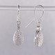 Timeless and elegant, these diamond earrings will dazzle! Perfect diamond earrings to wear anywhere, anytime. Sparkling ideal cut diamonds, set in 14 karat white gold, total just over a third of a carat (0.34 carat T.W.). These beautiful diamond earrings measure a 1/2 inch long and dangle from hand-made wires.

Designed, and created in our studio by the artist Stuart J. 