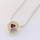Timeless and elegant ruby and diamond halo heart pendant with a sophisticated flare. Custom designed with .23ct. of pave' set ideal cut diamonds, makes this pendant sparkle like crazy. A beautiful .55ct. created heart shaped ruby is the focal point of this diamond pave' halo. This diamond pendant is set in a 14karat green gold bezel to accentuate it's color. Not a single prong to worry about. The diamond pendant is made in 14 karat white gold, with a 14 karat green gold accent border around the diamonds. You will love the custom touches of this sweet pendant, like the beautiful open design on the underside. Measures 1/2 long. Hangs on a .09mm 14 karat white gold snake chain 20".
As with all our designs, we will make this any way you like, with any gemstones you like.
Custom designed and handcrafted in our studio by the artist Stuart J. Timeless and elegant ruby and diamond halo heart pendant with a sophisticated flare. Custom designed with .23ct. of pave' set ideal cut diamonds, makes this pendant sparkle like crazy. A beautiful .55ct. created heart shaped ruby is the focal point of this diamond pave' halo. This diamond pendant is set in a 14karat green gold bezel to accentuate it's color. Not a single prong to worry about. The diamond pendant is made in 14 karat white gold, with a 14 karat green gold accent border around the diamonds. You will love the custom touches of this sweet pendant, like the beautiful open design on the underside. Measures 1/2 long. Hangs on a .09mm 14 karat white gold snake chain 20".
As with all our designs, we will make this any way you like, with any gemstones you like.
Custom designed and handcrafted in our studio by the artist Stuart J.