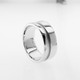 How great it is to feel a nice hearty ring on your finger! One that is made to last forever! This is the philosophy we have for making jewelry. Created in solid 14 Karat white gold, measuring 10mm wide, with a beveled edge to give this ring style. We make a ring that will be passed down from generation to generation. That will make you proud, and us happy! 

And, of course, we can custom make this any way you like, including with diamonds or...

Designed and created in our studio, by the artist Stuart J. Adelman.