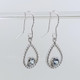 You will be captivated by this mix of modern and vintage in these sweet and sassy dangle earrings. Handmade in 14 Karat white gold, with these dreamy pale blue buff top blue topaz gemstones. You will have so much fun wearing them day or night. Measures 1 inch long and hangs on 14 karat white gold wires. You will be captivated by this mix of modern and vintage in these sweet and sassy dangle earrings. Handmade in 14 Karat white gold, with these dreamy pale blue buff top blue topaz gemstones. You will have so much fun wearing them day or night. Measures 1 inch long and hangs on 14 karat white gold wires.