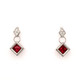 Modern and elegant dangle earrings, created in 14 karat white gold, set with .07ct. T.W. of our super sparkly ideal cut diamonds, and Chatham(r) created square cut rich, ruby gemstones. So special!
Measures 1 inch long.
Designed and created in our studio by the artist Stuart J. Modern and elegant dangle earrings, created in 14 karat white gold, set with .07ct. T.W. of our super sparkly ideal cut diamonds, and Chatham(r) created square cut rich, ruby gemstones. So special!
Measures 1 inch long.
Designed and created in our studio by the artist Stuart J.