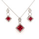 This captivating dangly pendant will take her breath away! Modern and elegant, handmade in 14 karat white gold, set with .04ct. T.W. of our super sparkly ideal cut diamonds, and a spectacular 1.45ct. rich red Chatham(r) created square ruby gemstone. Hangs on a 14 karat white gold, 1mm adjustable round cable chain, 16-18" long.
Designed and created in our studio by the artist, Stuart J. This captivating dangly pendant will take her breath away! Modern and elegant, handmade in 14 karat white gold, set with .04ct. T.W. of our super sparkly ideal cut diamonds, and a spectacular 1.45ct. rich red Chatham(r) created square ruby gemstone. Hangs on a 14 karat white gold, 1mm adjustable round cable chain, 16-18" long.
Designed and created in our studio by the artist, Stuart J.