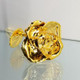 Real semi-opened rose, with petals dipped in rich gold lacquer and trimmed in 24kt gold. Stem is approximately 12" long and is heavy gold plated. Each rose is elegantly wrapped in gold tissue and packaged in a gold, two-piece outer box. Price includes the vase, and regular shipping. Available in other colors. Call for color choices.