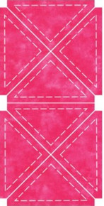 55047 - AccuQuilt Die -  Quarter Square 4"