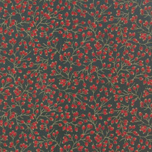 Berries Metallic - 33006 - Evergreen 1/2 Metre Length
