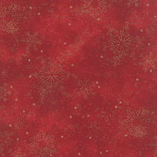 Snowflake Metallic - 33004 - Crimson 1/2 Metre Length