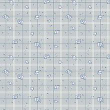 Strawberry Biscuit - Birds Grey 1/2 Metre Length