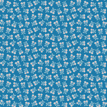Strawberry Biscuit - Daisy Blue 1/2 Metre Length