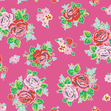 Strawberry Biscuit - Main Hot Pink 1/2 Metre Length