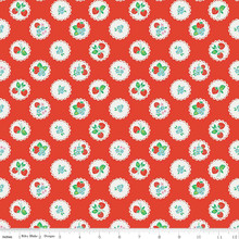 Strawberry Biscuit - Scallop Red 1/2 Metre Length