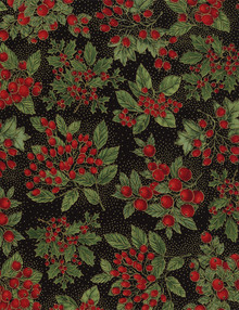 Holiday CM4279 Holly Black 1/2 Metre Length