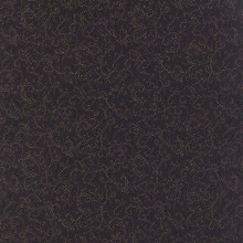 Holly Night Metallic - Icy Swirls Ebony 1/2 Metre Length