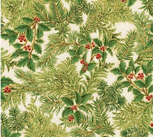 Green Holly Sprig -Holiday Flourish  per 1/2 metre length