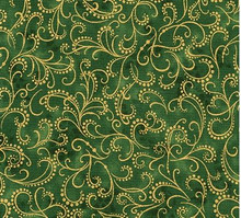 Evergreen -Holiday Flourish Robert Kaufman  per 1/2 metre length