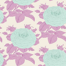Tilda Sunkiss Grandmas Rose Lilac - per half metre length