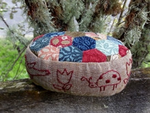 Tulip Pincushion - William Morris fabric