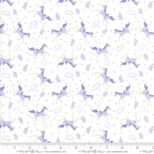 One upon a time White Unicorns - per 1/2 meter length 