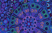 Millefiore Blue 1/2 Metre Length