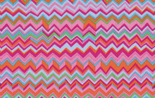 Zig Zag Pink   1/2 Metre Length
