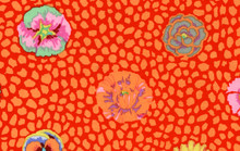 Guinea Flower Apricot   1/2 Metre Length