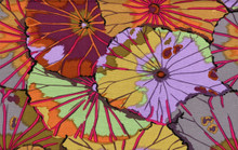 UMBER Lotus Leaf Kaffe Classics  1/2 Metre Length