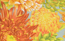 Japanese Chrysanthemum  Yellow  1/2 Metre Length