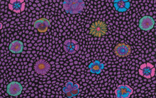 Guinea Flower Purple   1/2 Metre Length