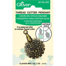 Thread Cutter Pendant (Antique Gold)