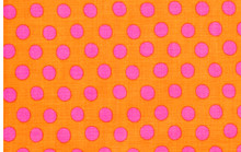KF Classics - Spot - Peach  1/2 Metre Length