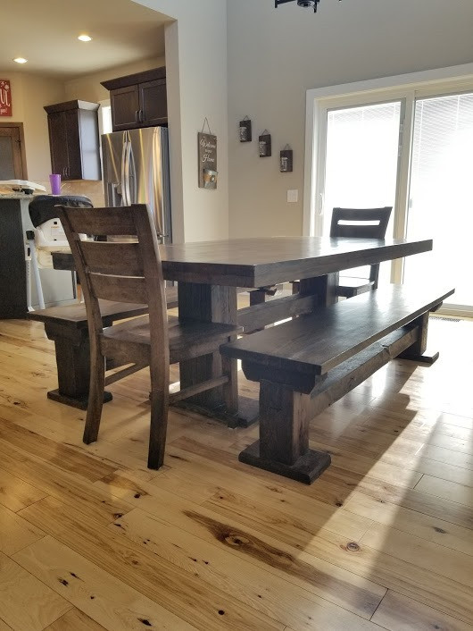 Reclaimed Barn Beam Trestle Table Barn Beam Customizable Tables