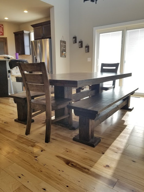 Reclaimed Barn Beam Trestle Table Barn Beam Customizable Tables