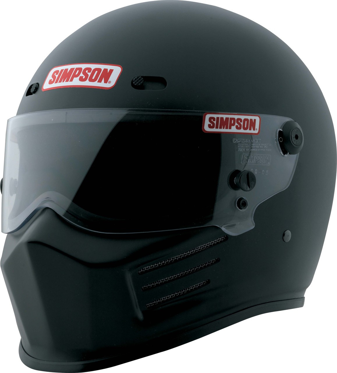 SIMPSON SUPER BANDIT HELMET SNELL SA2015 MATT BLACK Simpson Racing UK