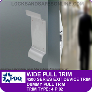 PDQ PLATE/PULL TRIM - Dummy Pull Trim - (For PDQ 4200 Series Exit Devices)