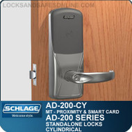 Schlage AD-200-CY - Standalone Cylindrical Locks - Multi-Technology | Proximity and Smart Card