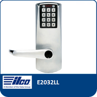 The E-Plex E2032LL provides exterior access by combination, while allowing free egress. This electronic pushbutton lock eliminates problems and costs associated with issuing, controlling, and collecting keys and cards, has up to 100 access codes and is programmed via the keypad or with optional Microsoft Excel-based software.