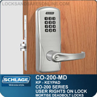 Standalone Electronic Keypad Locks | Schlage CO-200-Mortise Deadbolt