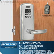 Cylindrical Electronic Keypad Locks | Schlage CO-220-CY-75-KP | Classroom Lockdown Solution