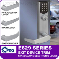 PDQ E629 Series Exit Device Trim STAND Alone Electronic Lock