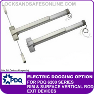 Electric Dogging Option (ED) - For PDQ 6200 Series Rim and Surface Vertical Rod Exit Devices
