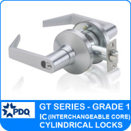 Interchangeable Cylindrical Locks | Grade 1 | PDQ GT IC Series