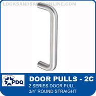 Door Pulls - 3/4” Round Straight | PDQ 2 Series (2C)