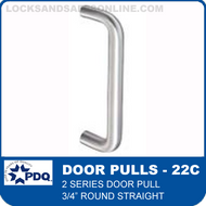 Door Pulls - 3/4” Round Straight | PDQ 2 Series (22C)