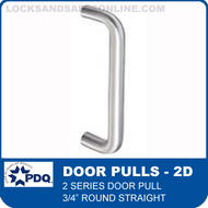 Door Pulls - 3/4” Round Straight | PDQ 2 Series (2D)