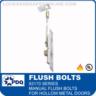 Flush Bolts - Manual | PDQ 93170 for Hollow Metal Doors
