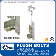 93102 Series Self-latching Automatic Flush Bolts For Hollow Metal Doors