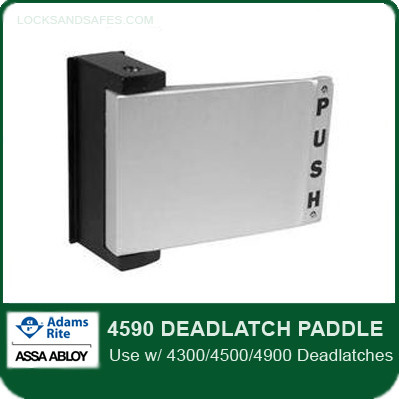 Adams Rite 4590 Deadlatch Paddle for 4300/4500/4900 Deadlatches